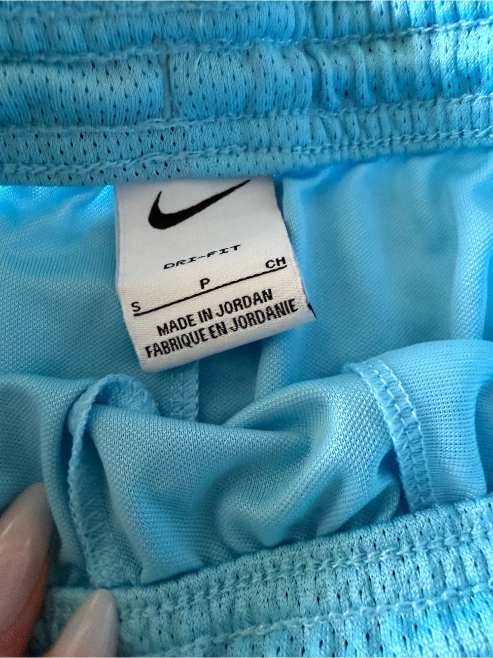 Nike Kids' Athletic Shorts in Black and Light Blue